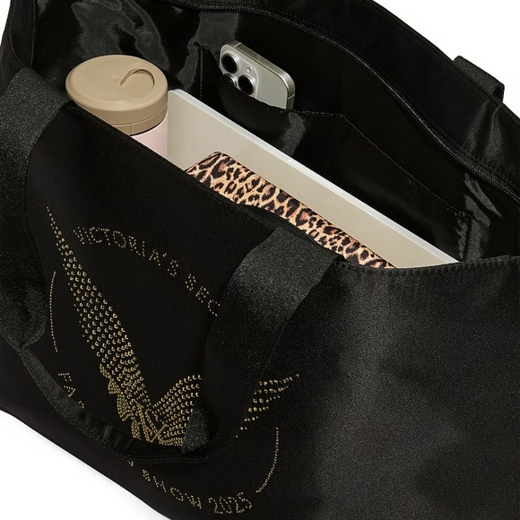 NWT! Victoria's Secret 2025 FASHION SHOW Black Tote - Picture 10 of 15